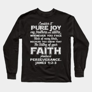 James 1:2-3 Long Sleeve T-Shirt